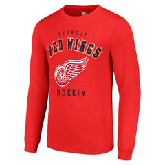 Detroit Red Wings Starter Logo Long Sleeve T-Shirt - Red - NHL