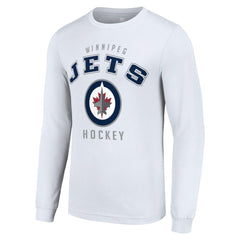 Winnipeg Jets Starter Logo Long Sleeve T-Shirt - White - NHL