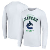 Vancouver Canucks Starter Logo Long Sleeve T-Shirt - White - NHL