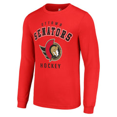 Ottawa Senators Starter Logo Long Sleeve T-Shirt - Red - NHL