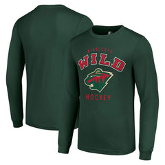 Minnesota Wild Starter Logo Long Sleeve T-Shirt - Military Green - NHL