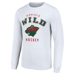 Minnesota Wild Starter Logo Long Sleeve T-Shirt - White - NHL