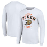 Anaheim Ducks Starter Logo Long Sleeve T-Shirt - White - NHL