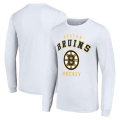 Boston Bruins Starter Logo Long Sleeve T-Shirt - White - NHL