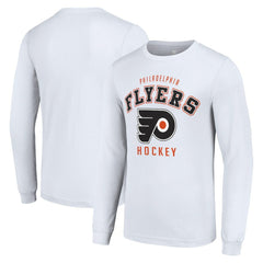 Philadelphia Flyers Starter Logo Long Sleeve T-Shirt - White - NHL