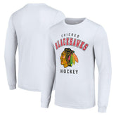 Chicago Blackhawks Starter Logo Long Sleeve T-Shirt - White - NHL