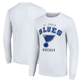 St. Louis Blues Starter Logo Long Sleeve T-Shirt - White - NHL