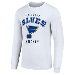 St. Louis Blues Starter Logo Long Sleeve T-Shirt - White - NHL