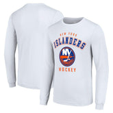 New York Islanders Starter Logo Long Sleeve T-Shirt - White - NHL