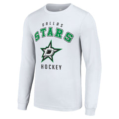 Dallas Stars Starter Logo Long Sleeve T-Shirt - White - NHL