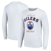 Edmonton Oilers Starter Logo Long Sleeve T-Shirt - White - NHL