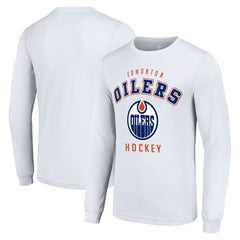 Edmonton Oilers Starter Logo Long Sleeve T-Shirt - White - NHL