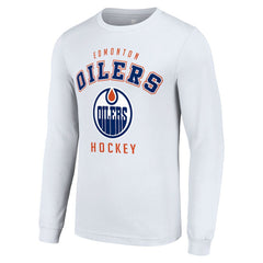 Edmonton Oilers Starter Logo Long Sleeve T-Shirt - White - NHL