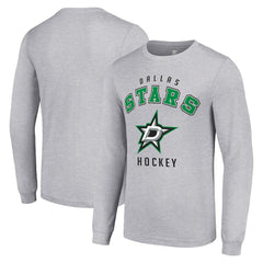 Dallas Stars Starter Logo Long Sleeve T-Shirt - Heather Gray - NHL
