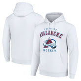 Colorado Avalanche Starter Logo Pullover Hoodie - White - NHL