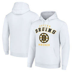Boston Bruins Starter Logo Pullover Hoodie - White - NHL