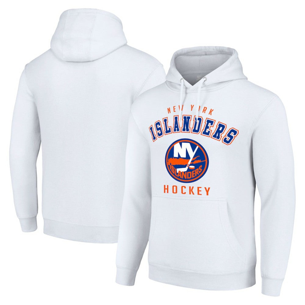 New York Islanders Starter Logo Pullover Hoodie - White - NHL
