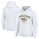 Nashville Predators Starter Logo Pullover Hoodie - White - NHL