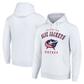 Columbus Blue Jackets Starter Logo Pullover Hoodie - White - NHL