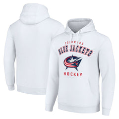 Columbus Blue Jackets Starter Logo Pullover Hoodie - White - NHL