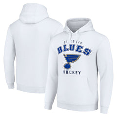 St. Louis Blues Starter Logo Pullover Hoodie - White - NHL