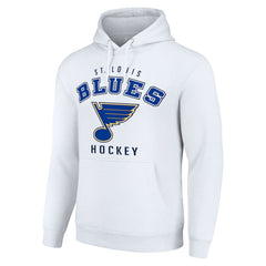 St. Louis Blues Starter Logo Pullover Hoodie - White - NHL