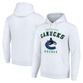 Vancouver Canucks Starter Logo Pullover Hoodie - White - NHL