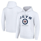 Winnipeg Jets Starter Logo Pullover Hoodie - White - NHL
