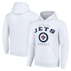 Winnipeg Jets Starter Logo Pullover Hoodie - White - NHL