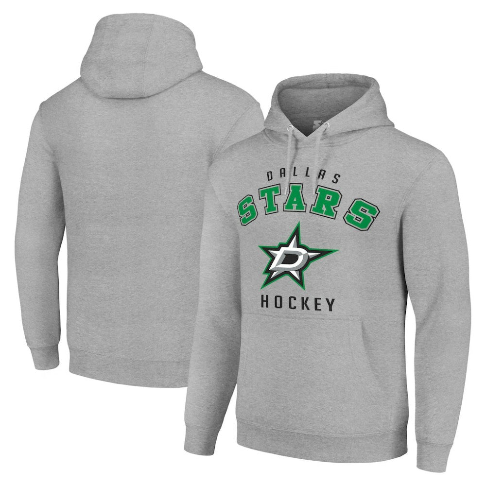 Dallas Stars Starter Logo Pullover Hoodie - Heather Gray - NHL