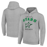 Dallas Stars Starter Logo Pullover Hoodie - Heather Gray - NHL