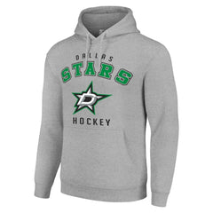 Dallas Stars Starter Logo Pullover Hoodie - Heather Gray - NHL