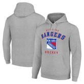New York Rangers Starter Logo Pullover Hoodie - Heather Gray - NHL