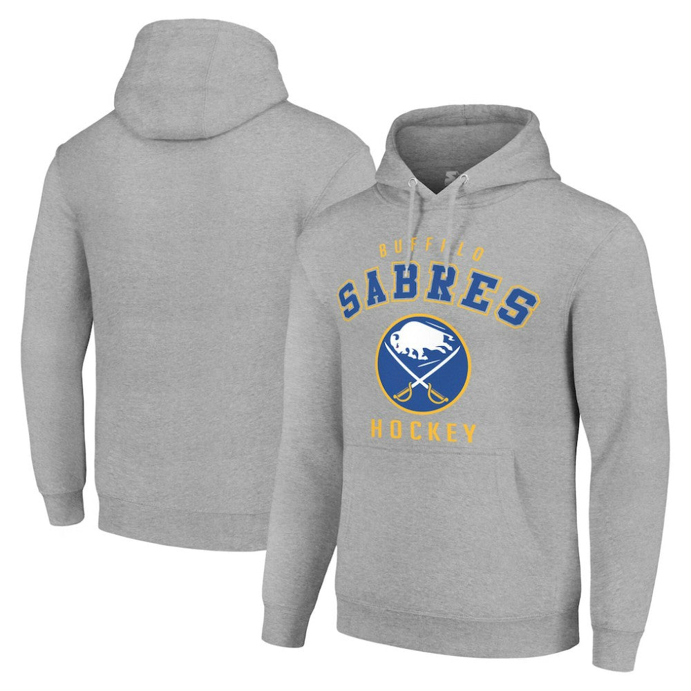 Buffalo Sabres Starter Logo Pullover Hoodie - Heather Gray - NHL