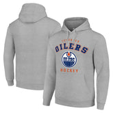 Edmonton Oilers Starter Logo Pullover Hoodie - Heather Gray - NHL