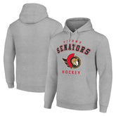 Ottawa Senators Starter Logo Pullover Hoodie - Heather Gray - NHL