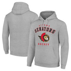 Ottawa Senators Starter Logo Pullover Hoodie - Heather Gray - NHL