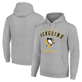 Pittsburgh Penguins Starter Logo Pullover Hoodie - Heather Gray - NHL