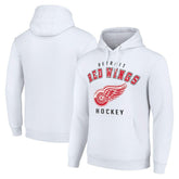 Detroit Red Wings Starter Logo Pullover Hoodie - White - NHL