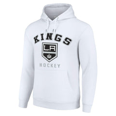 Los Angeles Kings Starter Logo Pullover Hoodie - White - NHL