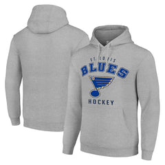 St. Louis Blues Starter Logo Pullover Hoodie - Heather Gray - NHL