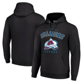 Colorado Avalanche Starter Logo Pullover Hoodie - Black - NHL