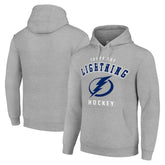 Tampa Bay Lightning Starter Logo Pullover Hoodie - Heather Gray - NHL