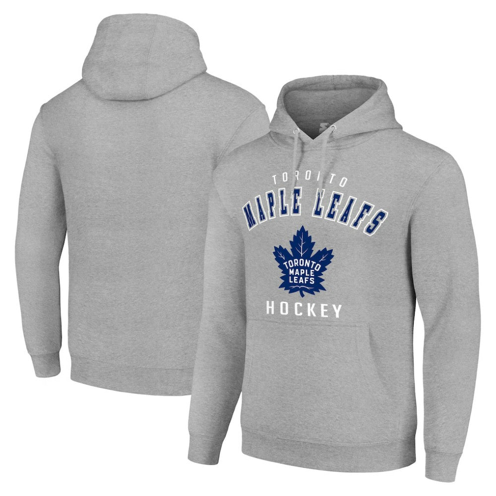 Toronto Maple Leafs Starter Logo Pullover Hoodie - Heather Gray - NHL