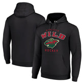 Minnesota Wild Starter Logo Pullover Hoodie - Black - NHL