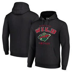 Minnesota Wild Starter Logo Pullover Hoodie - Black - NHL