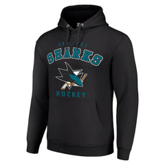 San Jose Sharks Starter Logo Pullover Hoodie - Black - NHL