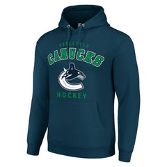 Vancouver Canucks Starter Logo Pullover Hoodie - Navy - NHL