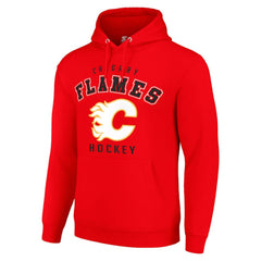 Calgary Flames Starter Logo Pullover Hoodie - Red - NHL