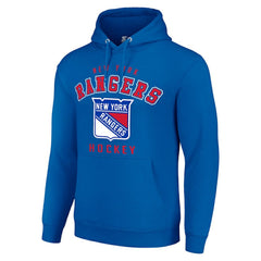 New York Rangers Starter Logo Pullover Hoodie - Royal - NHL